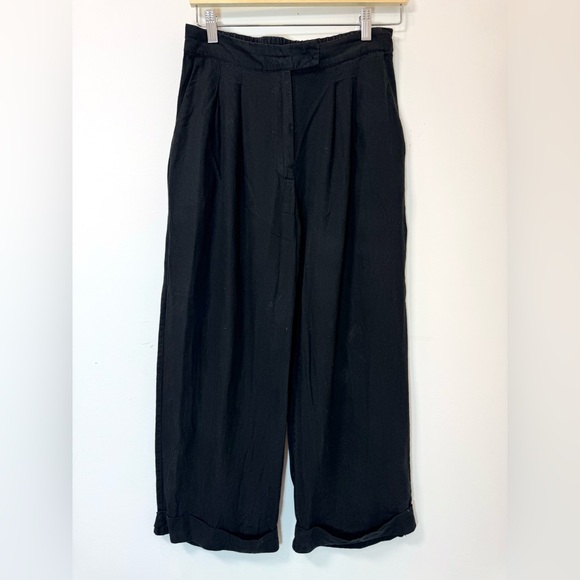 Ali Golden Raw Silk Roll Cuff Pant - Picture 4 of 8